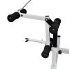 Weight Bench with Weight Rack; Barbell and Dumbbell Set 264.6 lb - Black