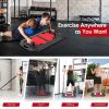 Home Gym Portable 34 Inch Push Up Board - Red & Black - Weights Accessories