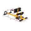 Home Gym 3-in-1 Sissy Squat Ab Workout  Sit-up Machine - Black & Yellow - Exercise & Fitness