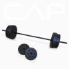 Strength Adjustable Standard Combo Weight Bench with Rack and Leg Extension and 90 lb. Vinyl Weight Set - 90lbs