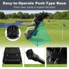 Golf Stand Cart Bag with 6-Way Divider Carry Pockets - Green