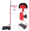 Portable Removable Adjustable Teenager Basketball Rack for Youth Kids Indoor Outdoor Use - as pictures