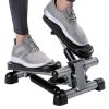 Mini Stepper with Monitor - Low Impact Black and Gray Stepper- Great Design for at Home Workouts - Step Machines - Black and Gray