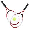 1pair Tennis Rackets With 1pc Tennis Ball & 1pc Bag; For Outdoor Sports; Tennis Playing; Friends And Family Entertainment - Red