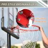 Portable Basketball Hoop & Goal; Outdoor Basketball System with 6.6-10ft Height Adjustment for Youth; Adults - as picture