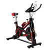 Indoor Cycling Professional Fitness Cycling Exercise Bike With LCD Monitor - Black & Red - Professional Exercise Bikes