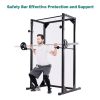 Indoor Strength Training Adjustable Heights Multi-Function Fitness Pull Up Equipment - Black - Style B