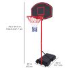 Portable Removable Adjustable Teenager Basketball Rack for Youth Kids Indoor Outdoor Use - as pictures