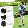 Golf Stand Cart Bag with 6-Way Divider Carry Pockets - Green