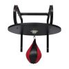 Speed Ball Platform Set Bracket Swivel Punch Bag - Black