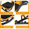 Adjustable Exercise Abdominal Muscles Core Fitness Trainers  Bench Machine - Orange - Exercise & Fitness