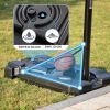 Portable Basketball Hoop & Goal; Outdoor Basketball System with 6.6-10ft Height Adjustment for Youth; Adults - as picture