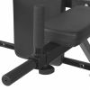 Wall-mounted Fitness Dip Station Black - Black