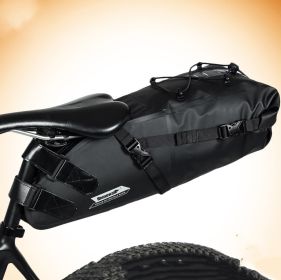 Large Capacity Bicycle Saddle Bag Waterproof 10L Bicycle Rear Seat Bag Bicycle Accessories (Option: Black-5L)